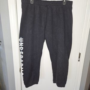 Under Armour Black Logo Capris Sweatpants